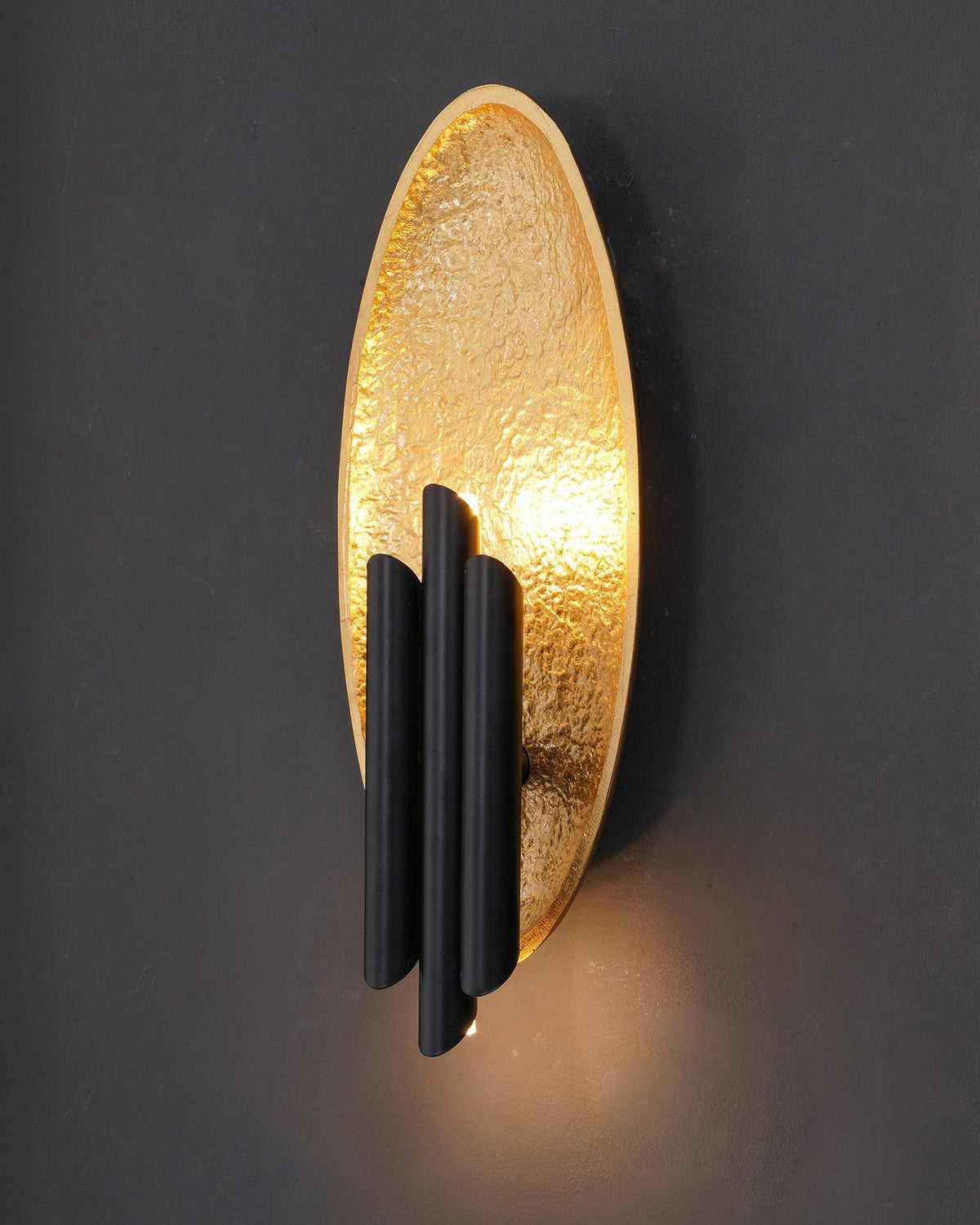 Aurerielle wandlamp Goud Zwart Minimalistisch