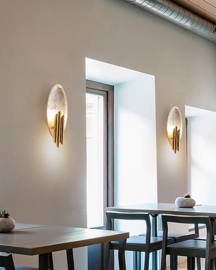 Aurerielle wandlamp Goud Zwart Minimalistisch