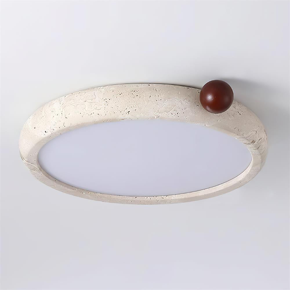 Serelise Cute travertin Ronde plafondlamp