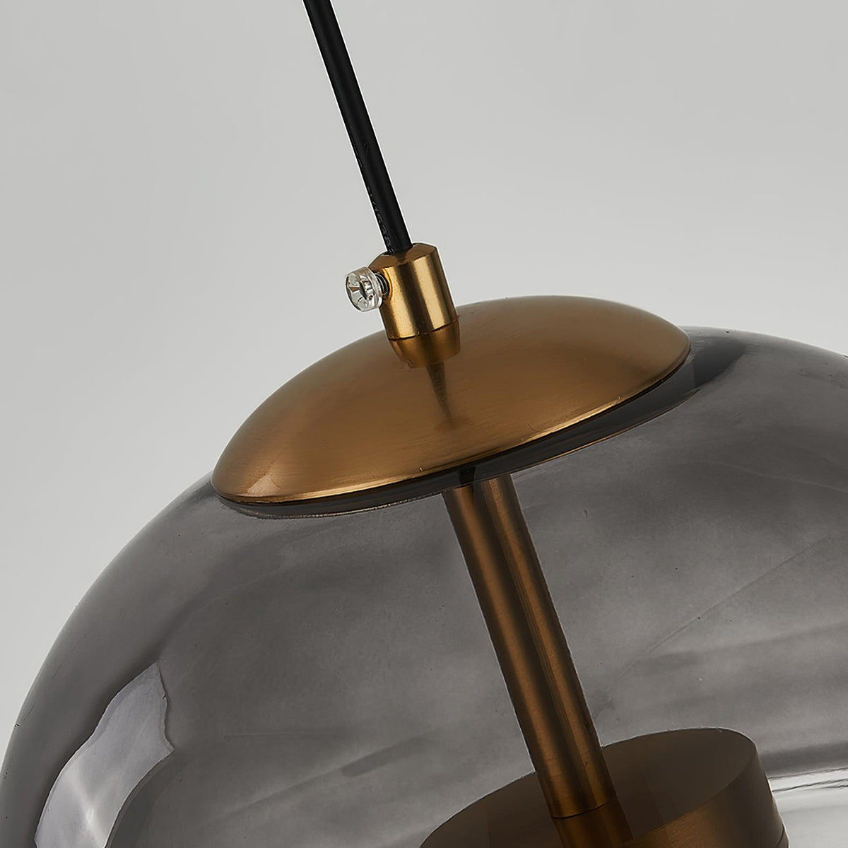 Aged Moderne minimalistische hanglamp met glazen koepel