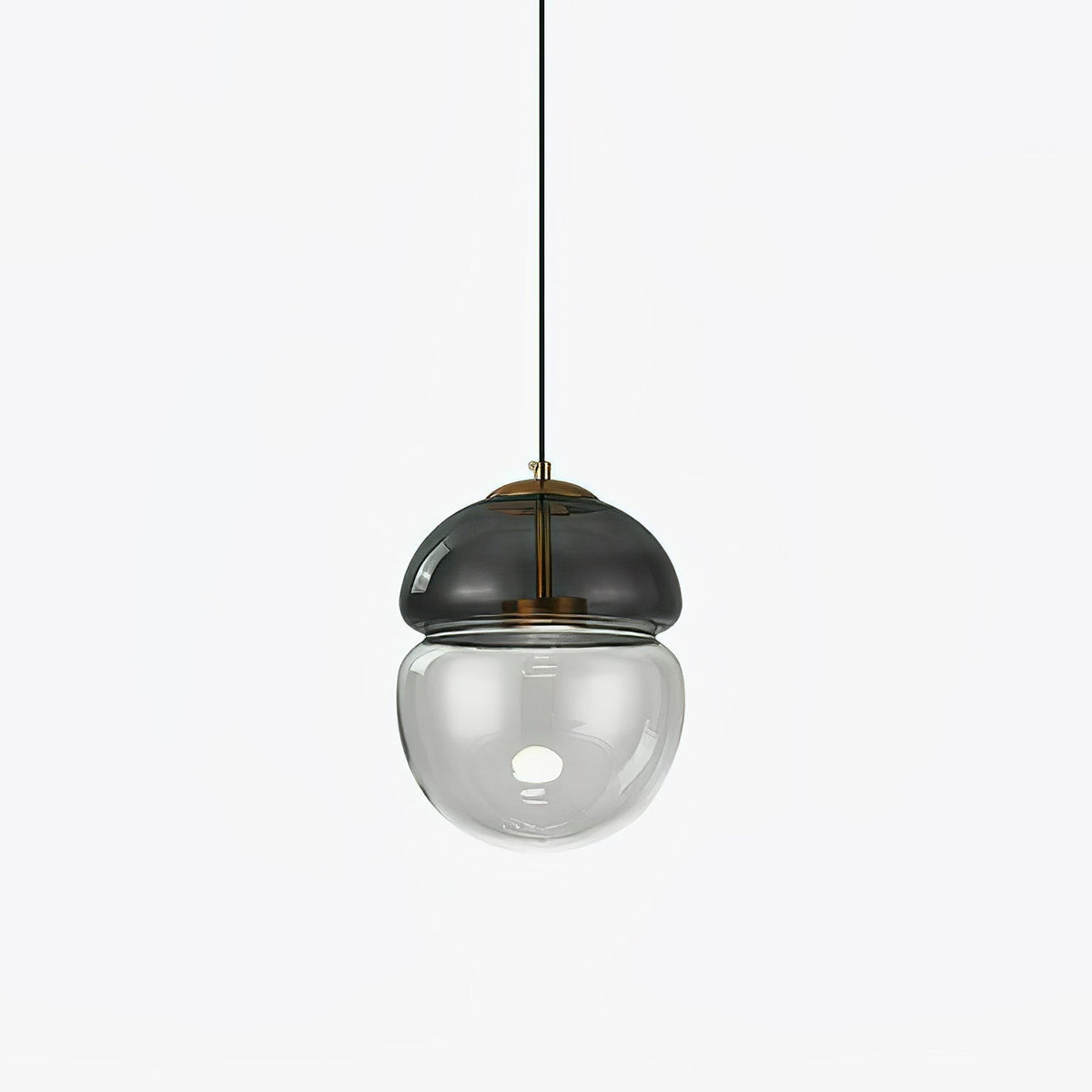 Aged Moderne minimalistische hanglamp met glazen koepel