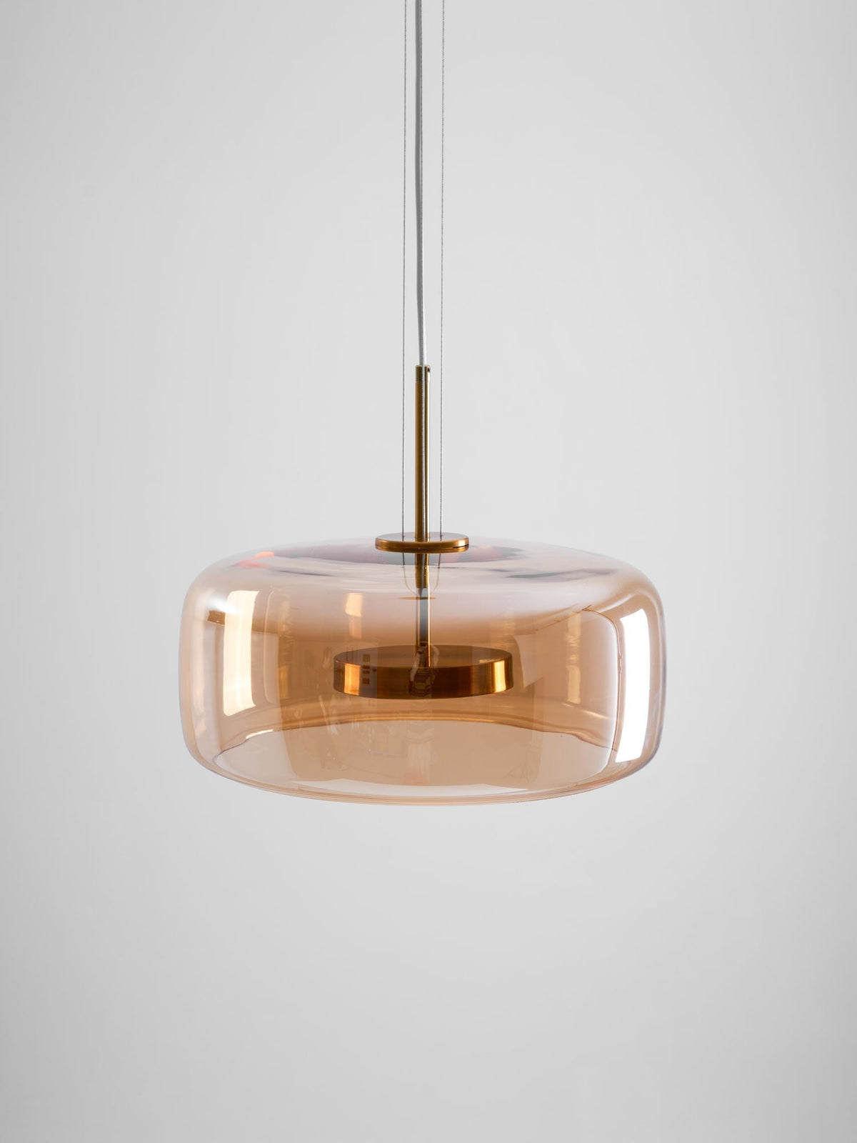 Obsidian Moderne hanglamp van glas