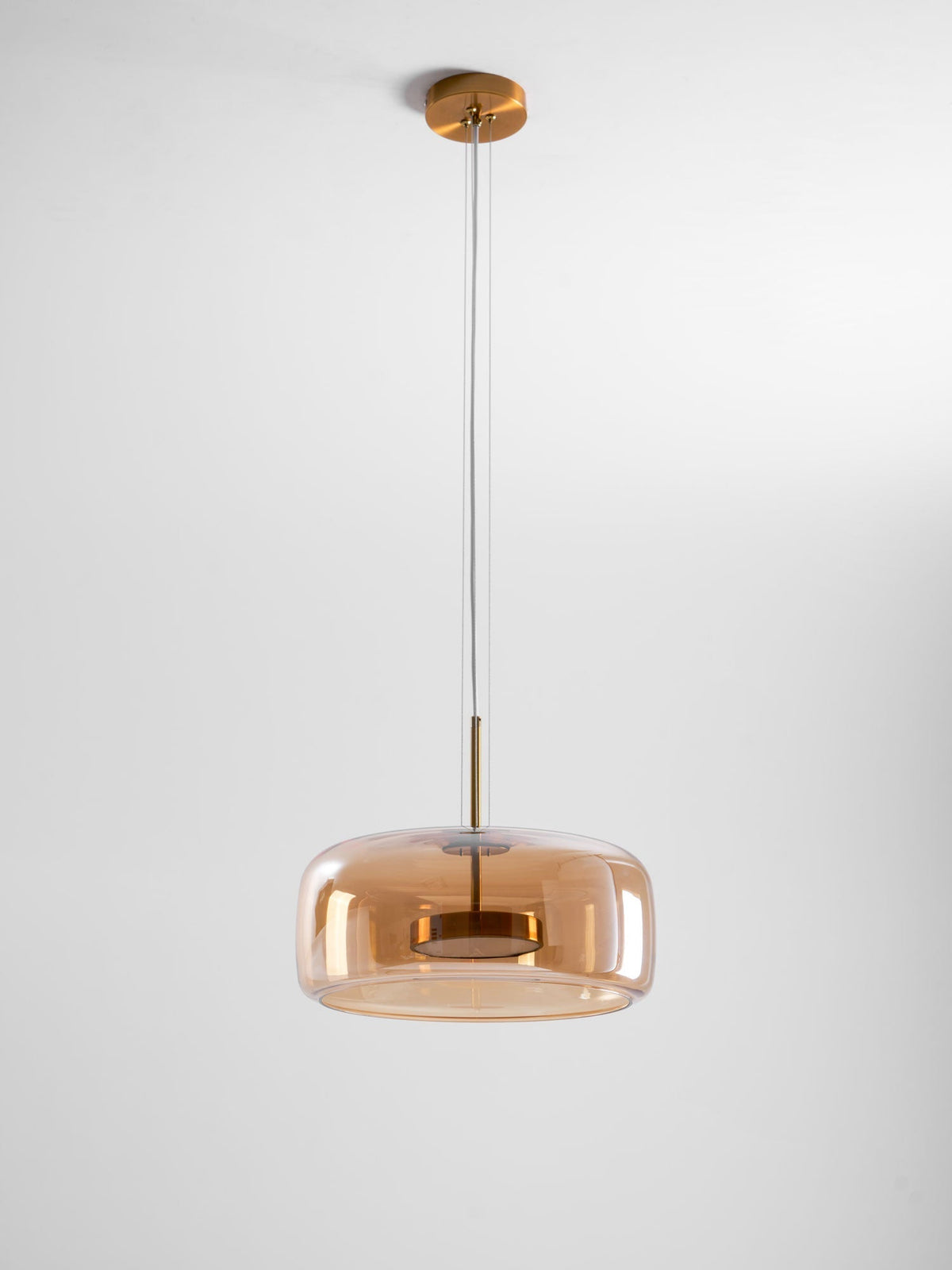 Obsidian Moderne hanglamp van glas