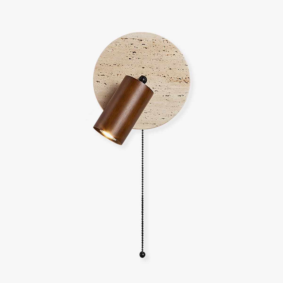 Romino Disc Swing travertin wandlamp