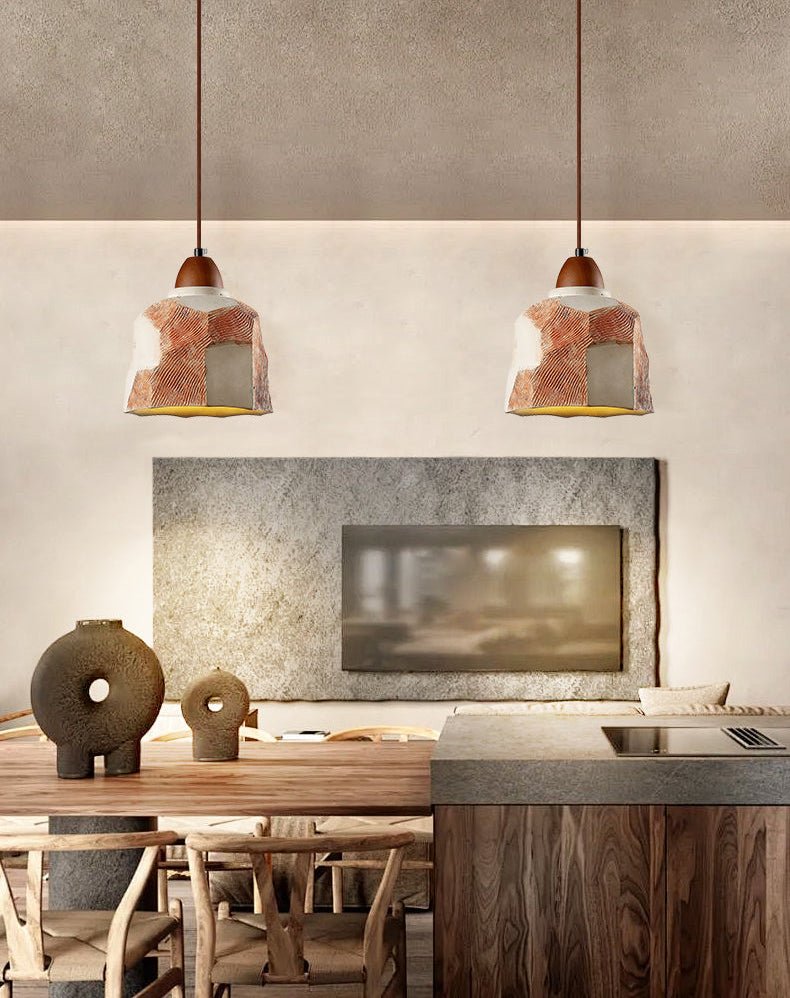 Caldreux Microcement Textured hanglamp