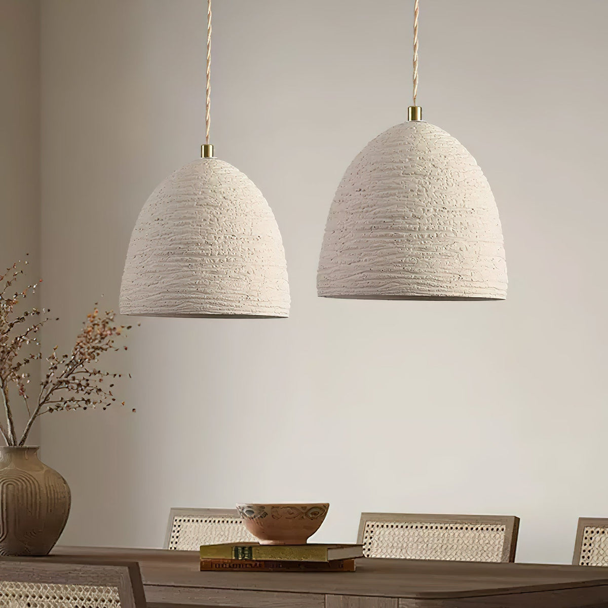 Nirove hanglamp met verstelbare stoffen kap
