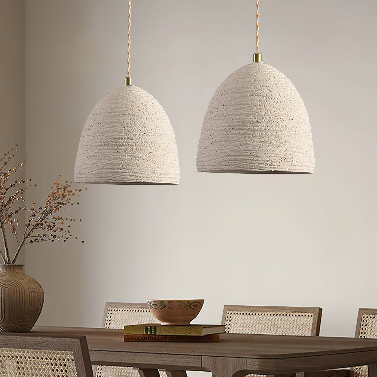 Nirove hanglamp met verstelbare stoffen kap