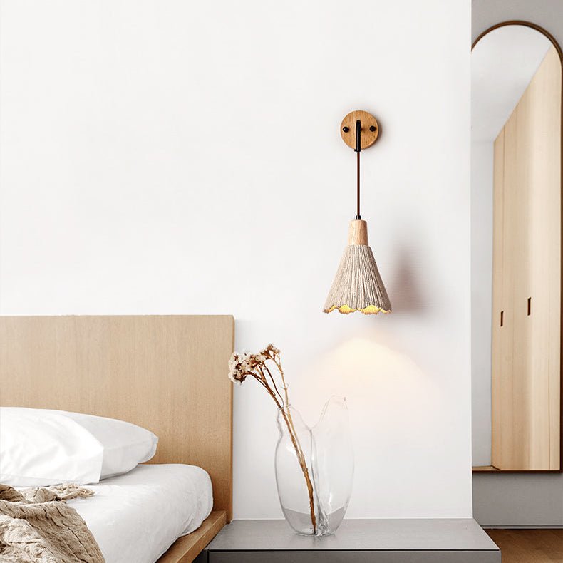 Microcement wandlamp