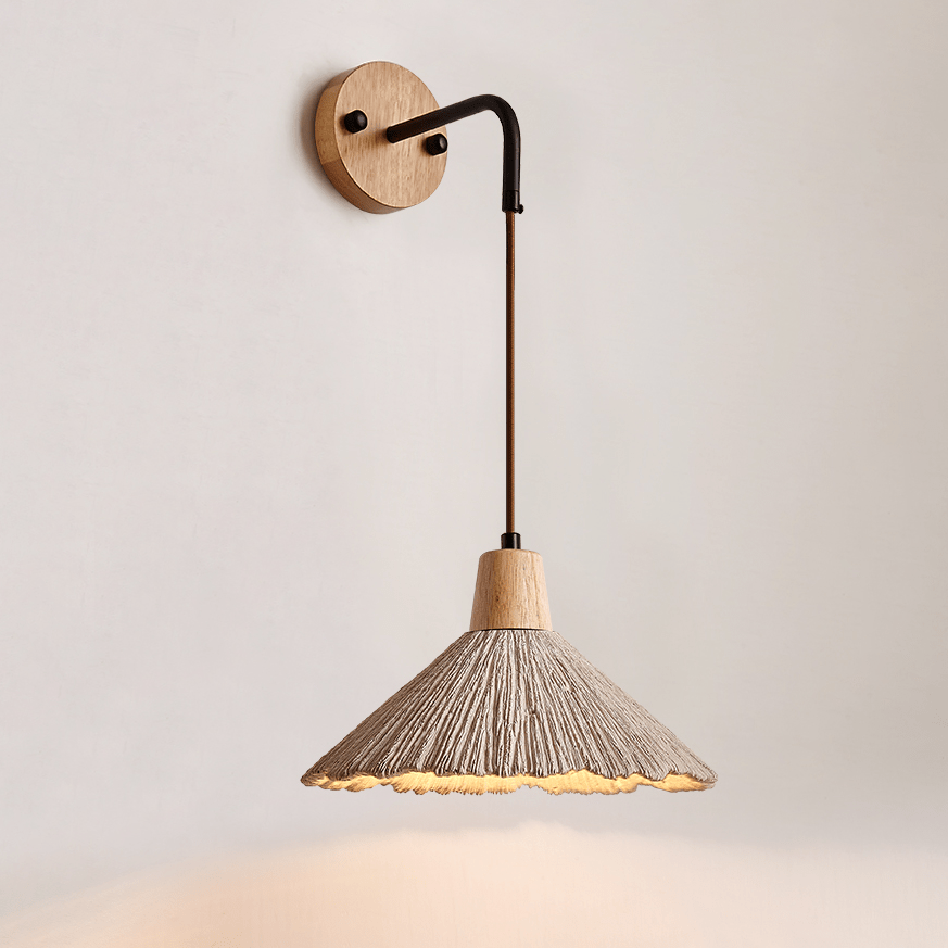Microcement wandlamp