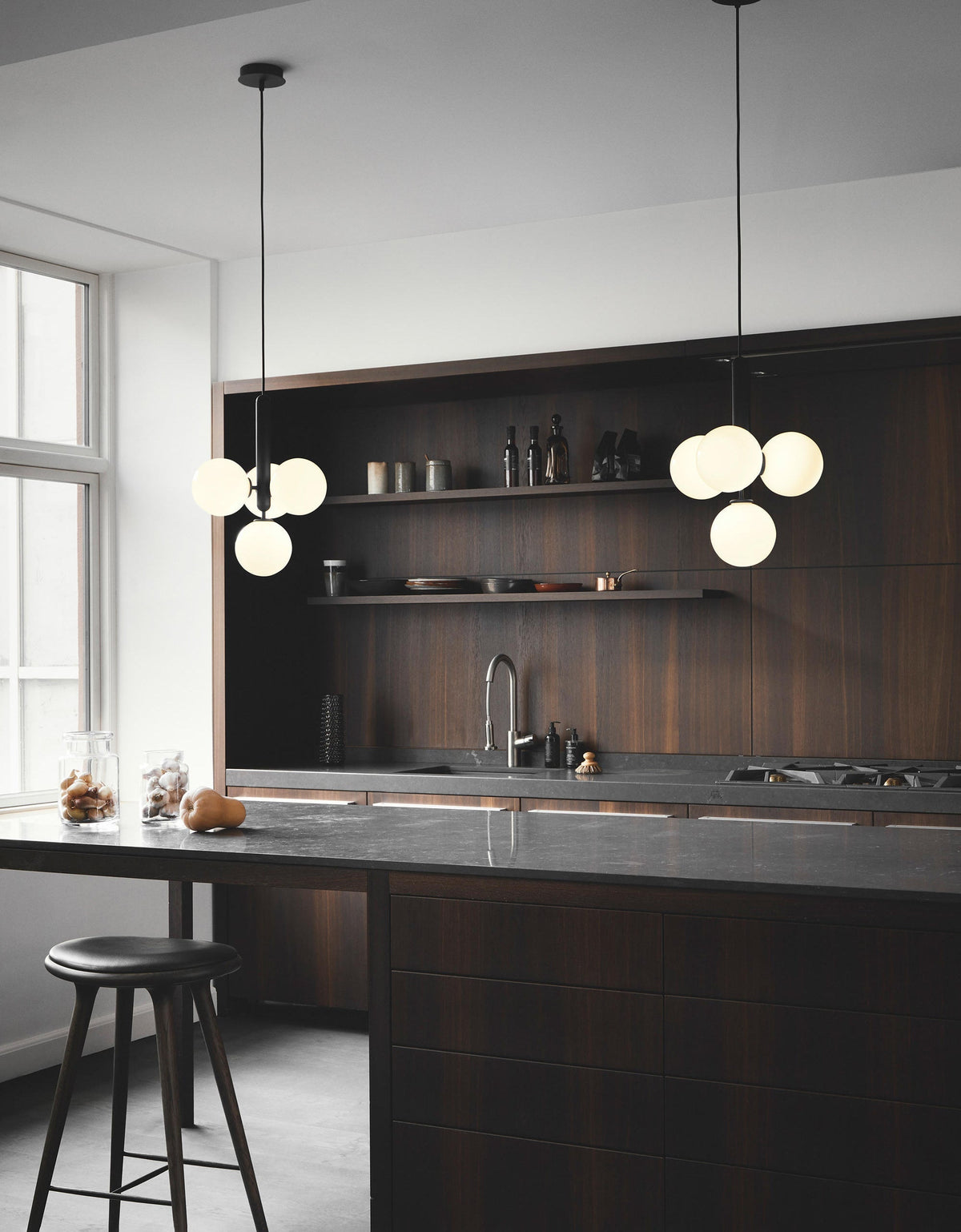Lioraraya hanglamp met klassieke industriële stijl in glas