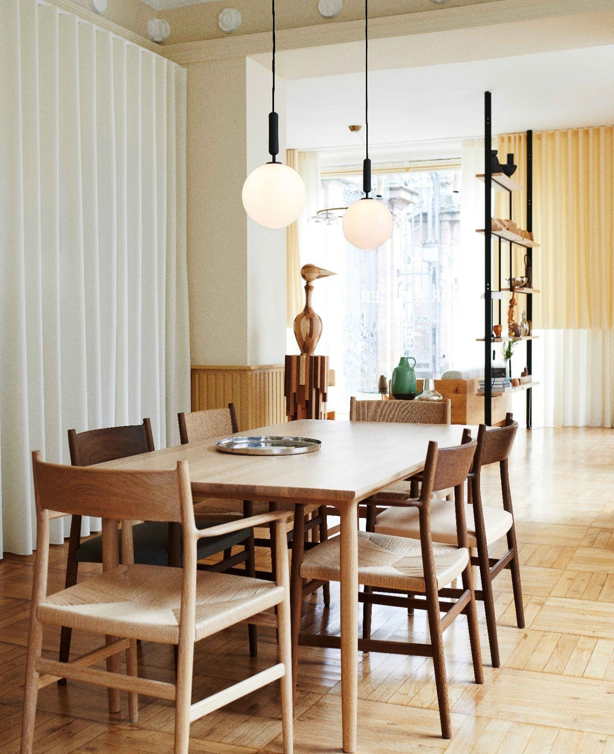Lioraraya hanglamp met klassieke industriële stijl in glas