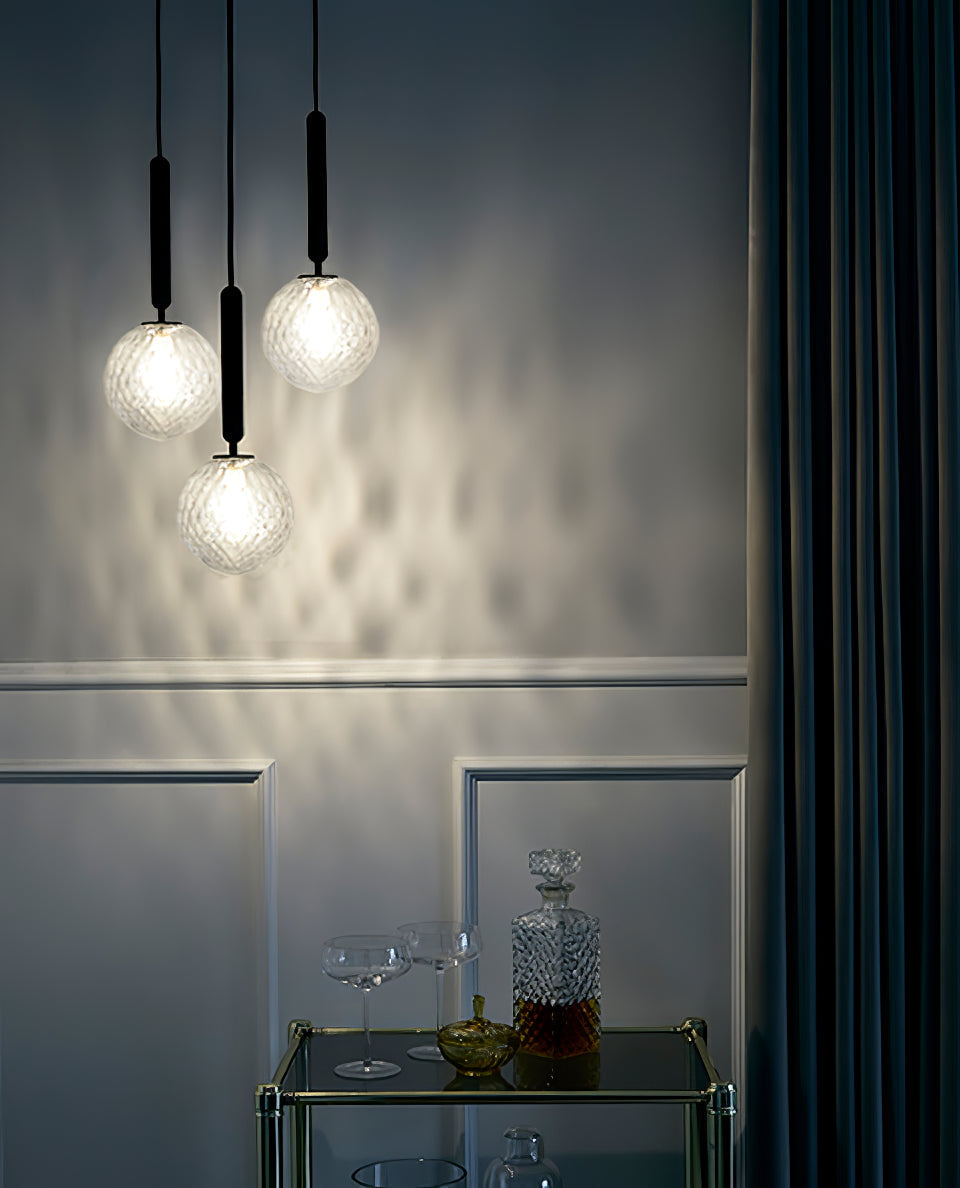 Lioraraya hanglamp met klassieke industriële stijl in glas