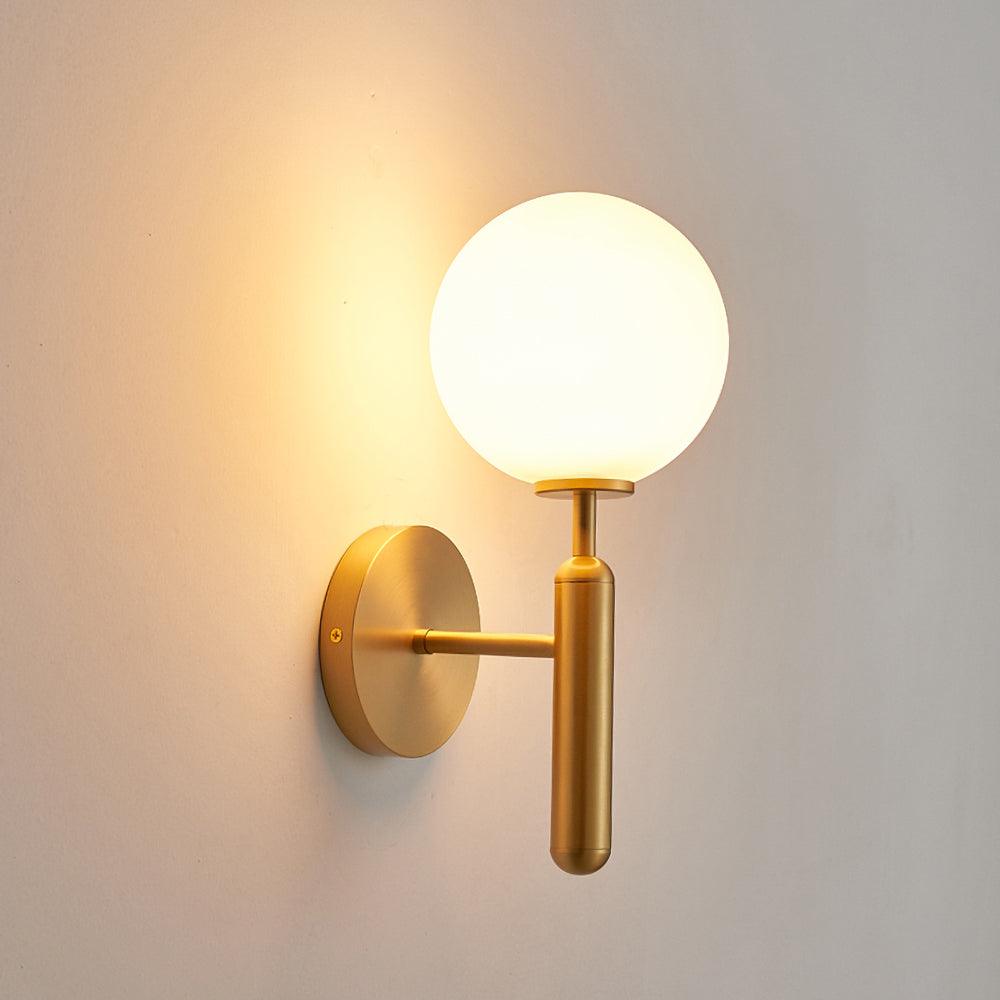 Kynlo wandlamp met stekker, glazen bol Nordic