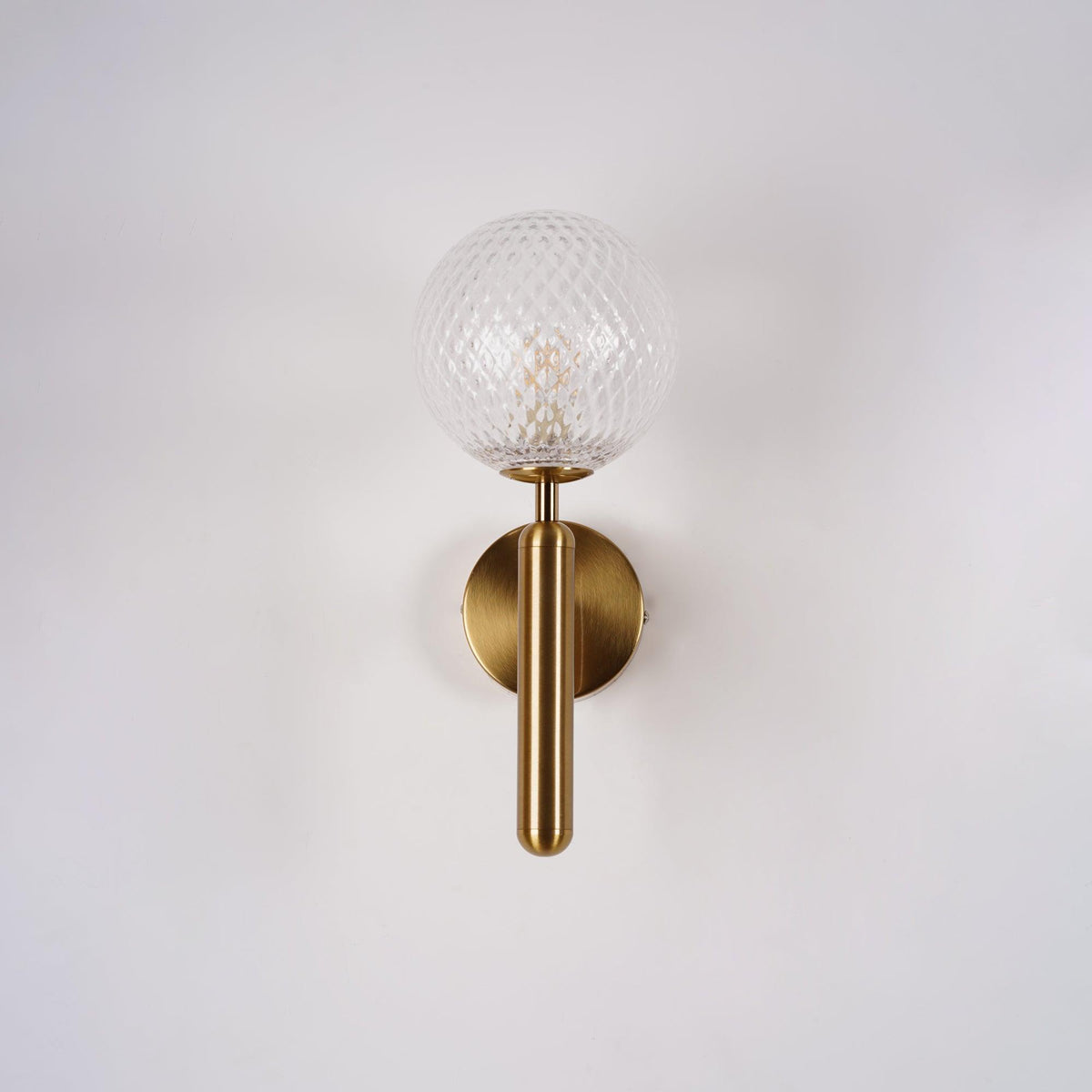 Kynlo wandlamp met stekker, glazen bol Nordic