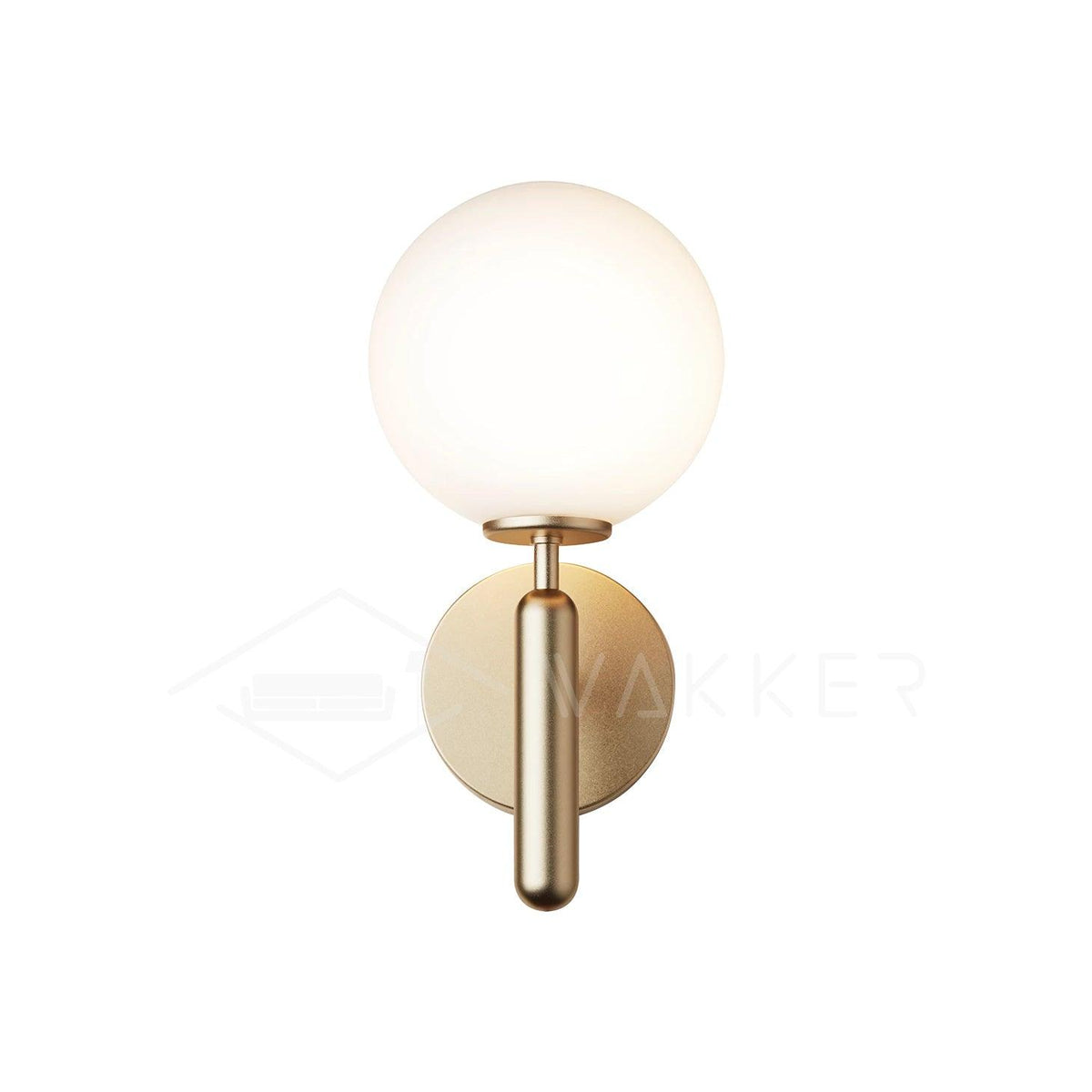 Kynlo wandlamp met stekker, glazen bol Nordic