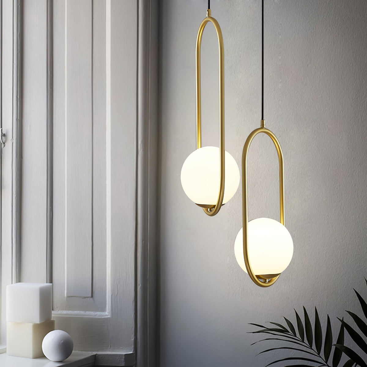 Orieria Moderne hanglamp van messing