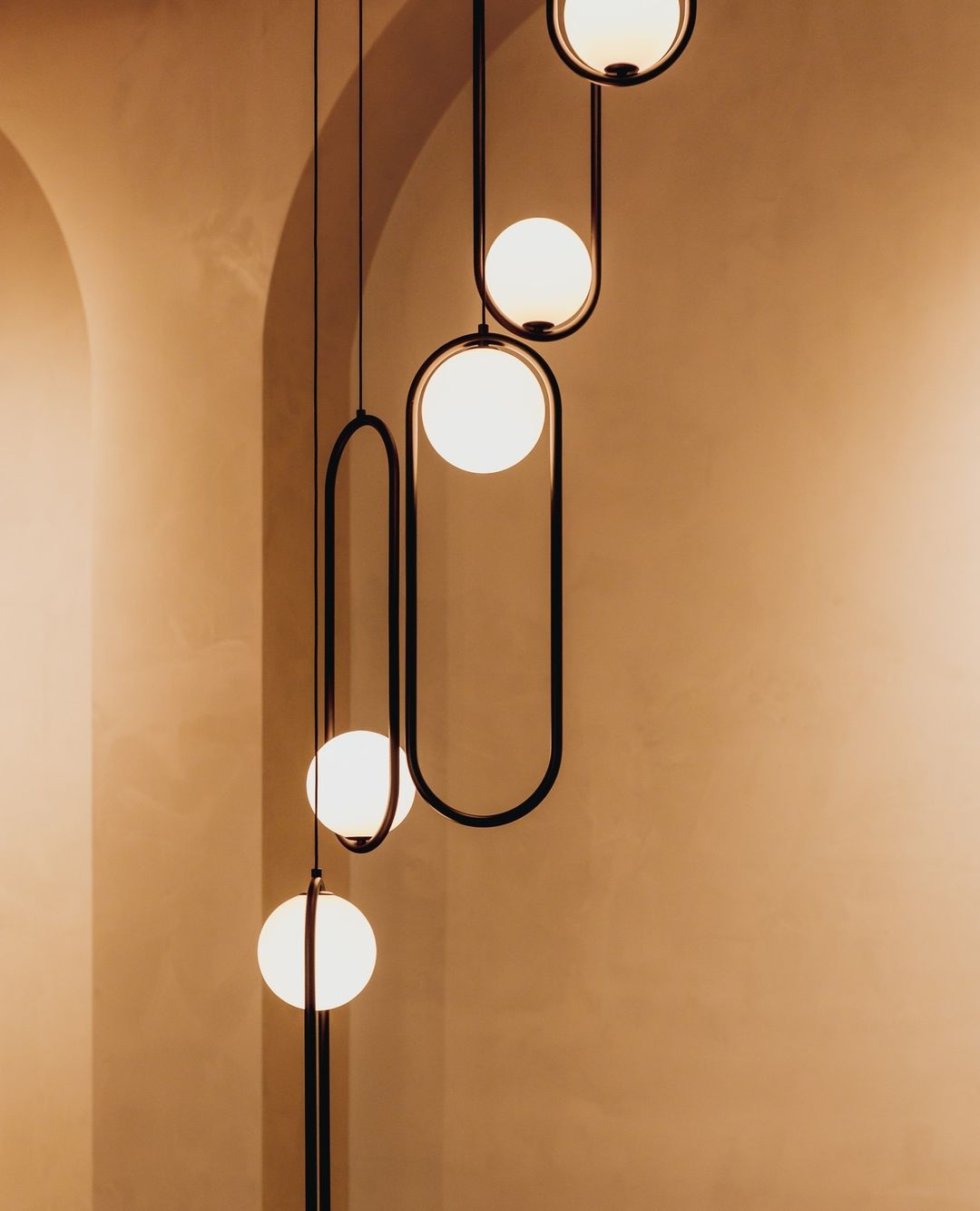 Orieria Moderne hanglamp van messing
