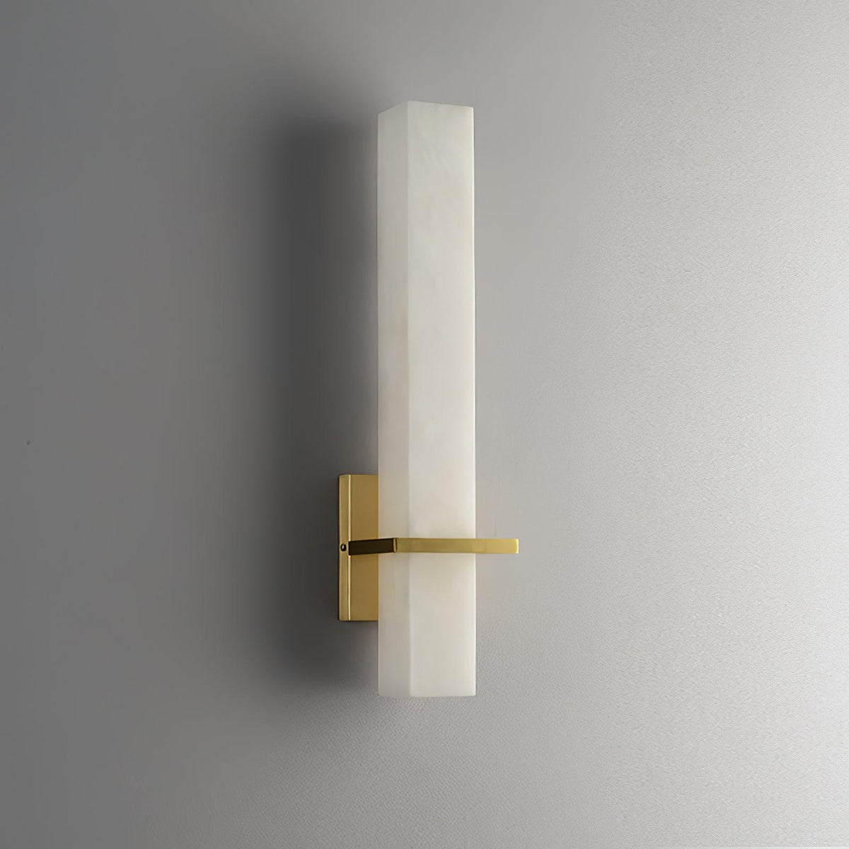 Eiriaya wandlamp wit albast messing modern kubus