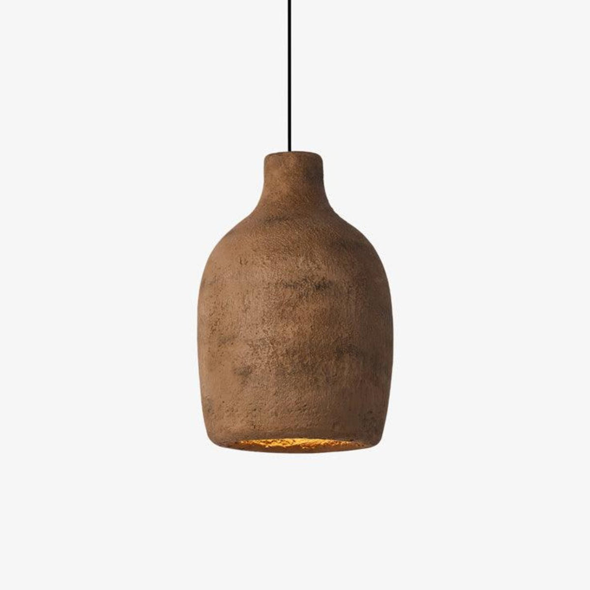 Avenelelia industriële artistieke hanglamp in grijs en bruin