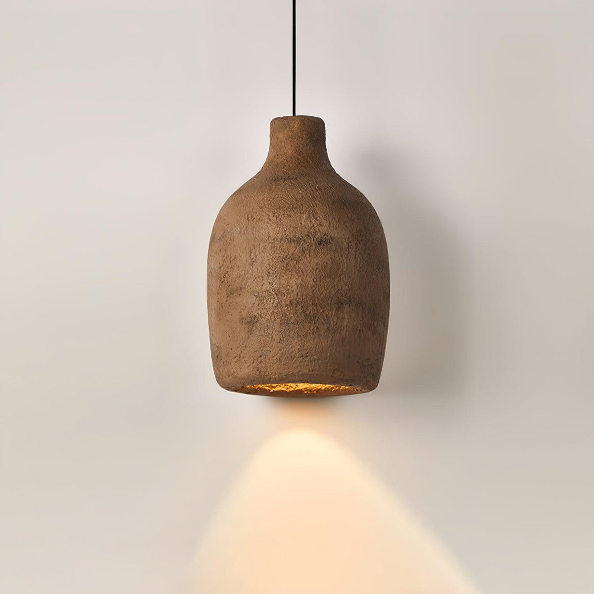 Avenelelia industriële artistieke hanglamp in grijs en bruin