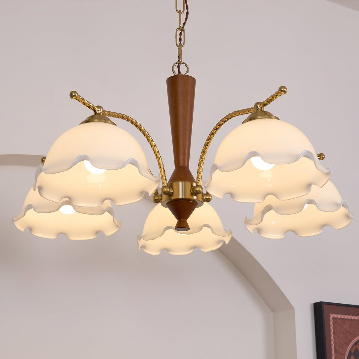 Daisy Vintage glas Kroonluchter