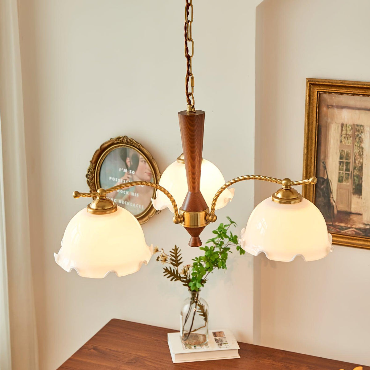 Daisy Vintage glas Kroonluchter