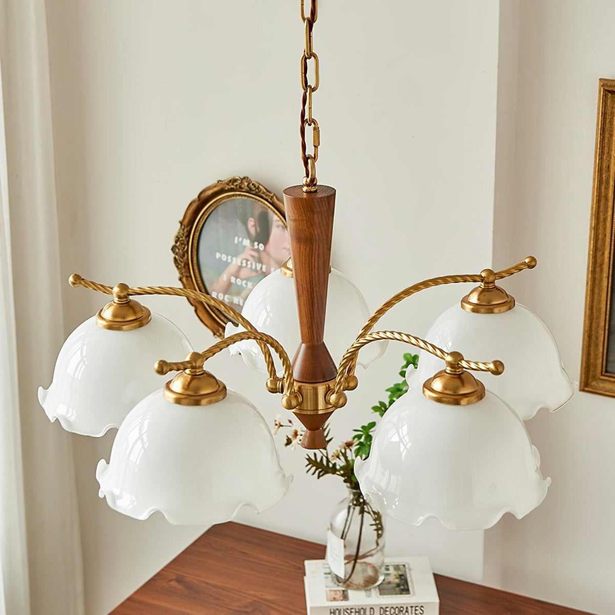 Daisy Vintage glas Kroonluchter