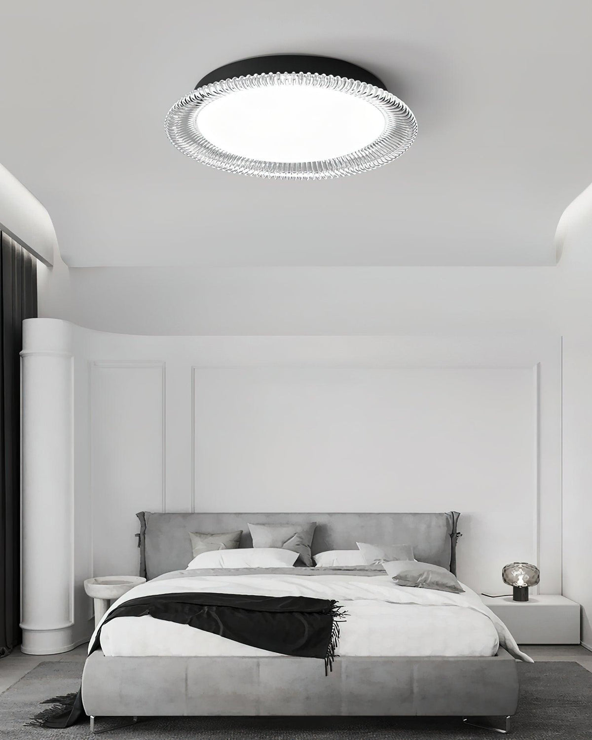 Crystaline Minimalistische plafondlamp van aluminium