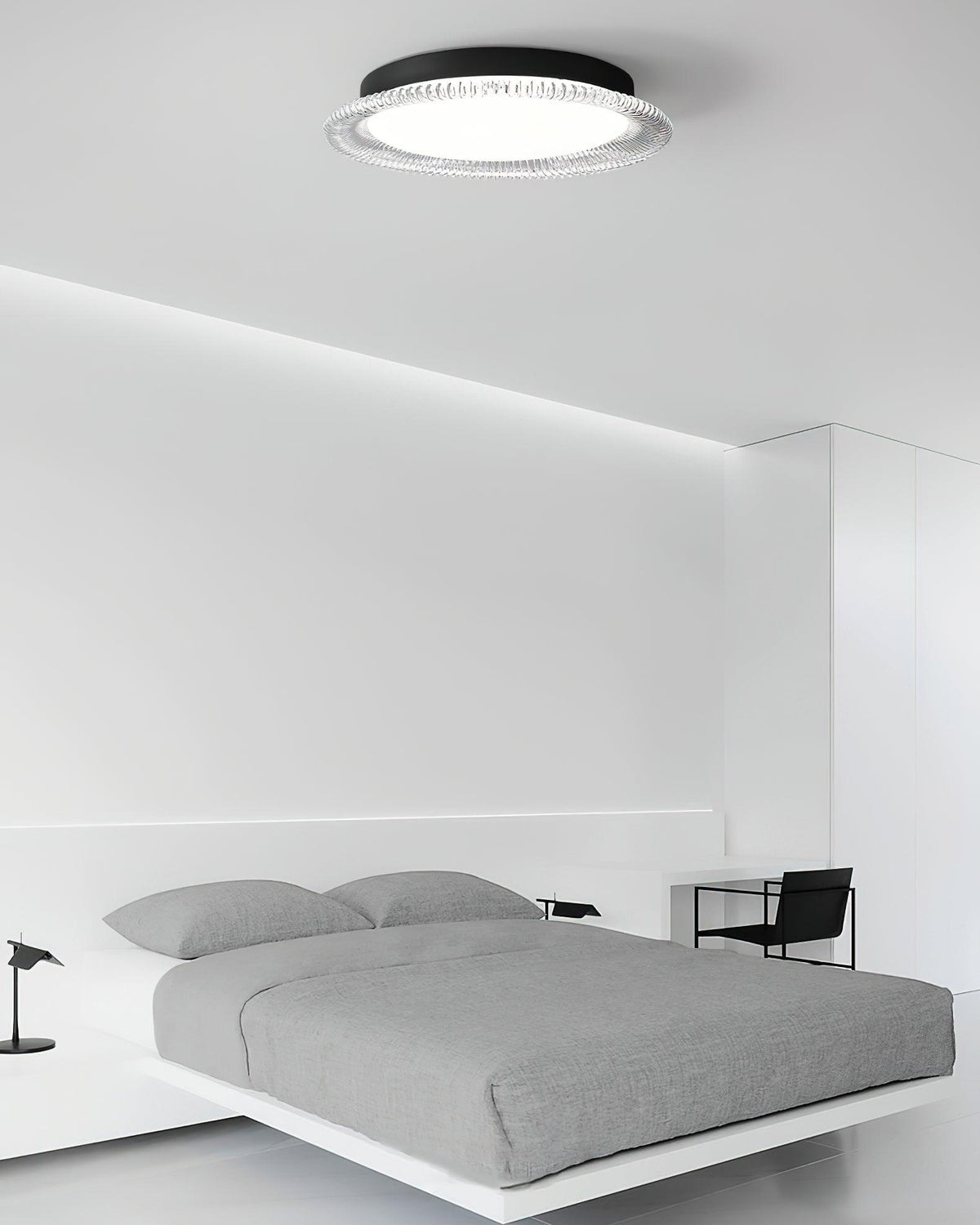 Crystaline Minimalistische plafondlamp van aluminium