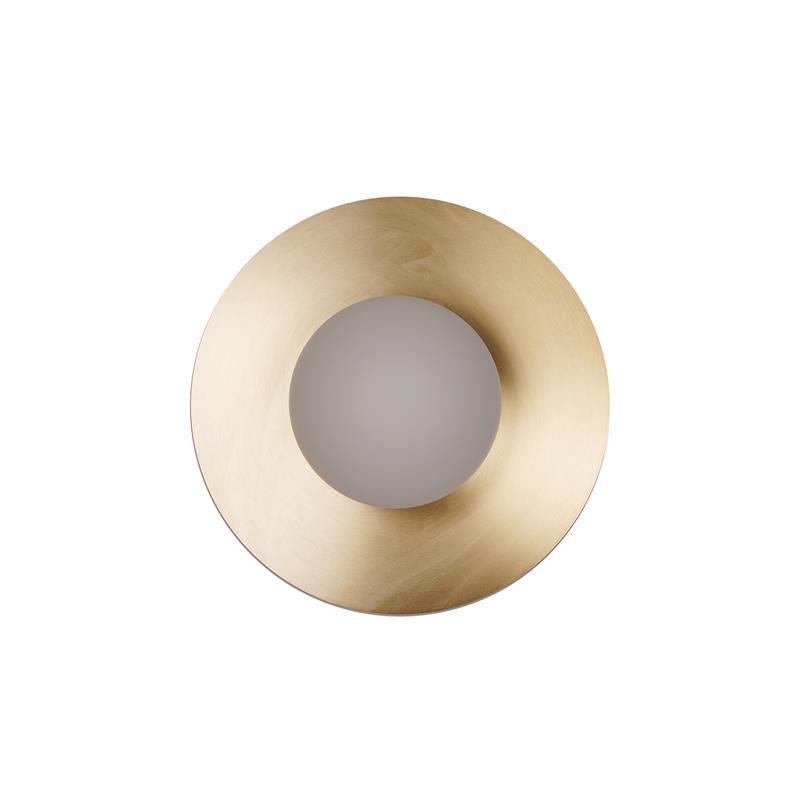 Elem modern Minimalistisch Rond Kunstzinnig Messing Glas Wandlamp
