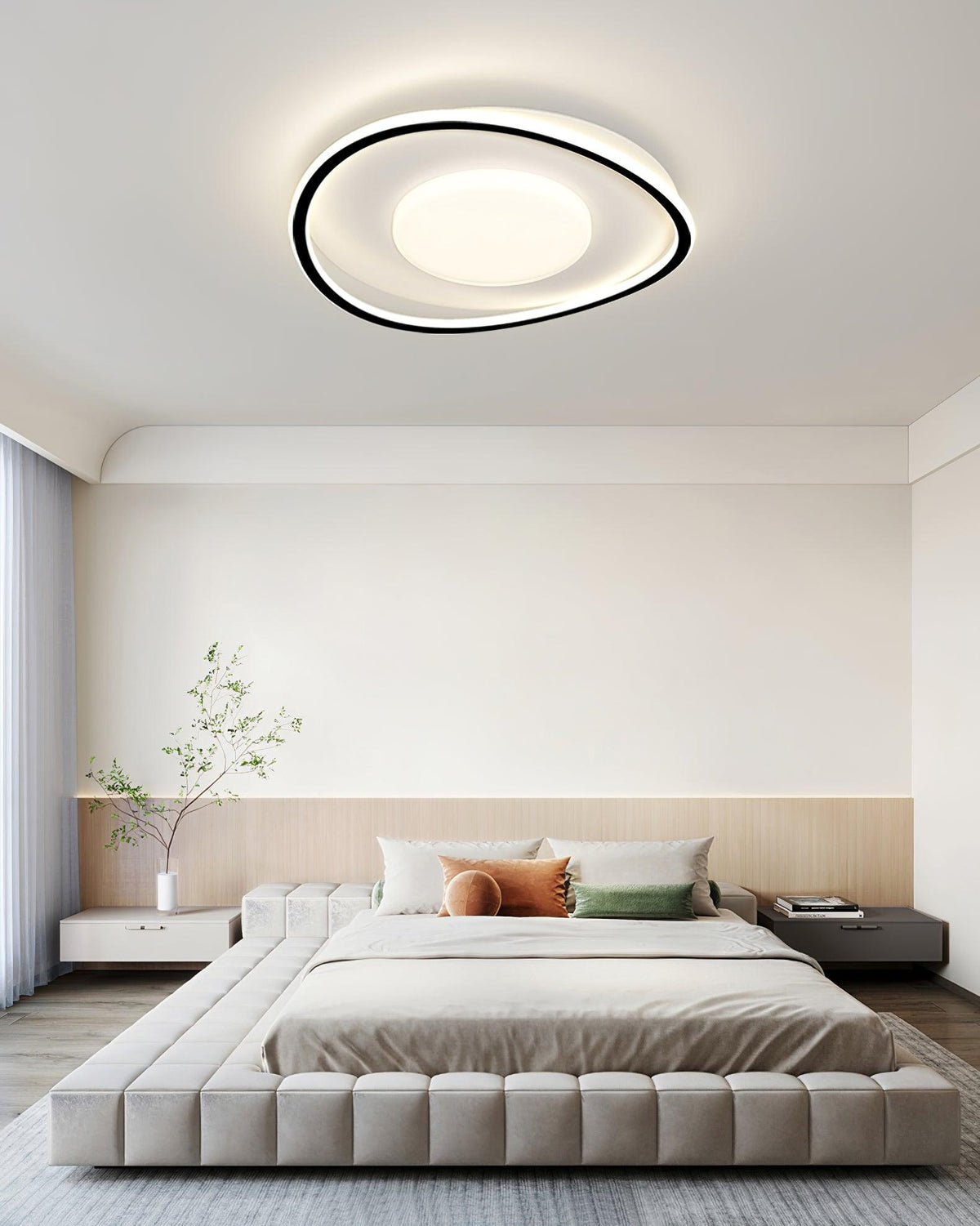Norisiella plafondlamp minimalistisch Geometry LED