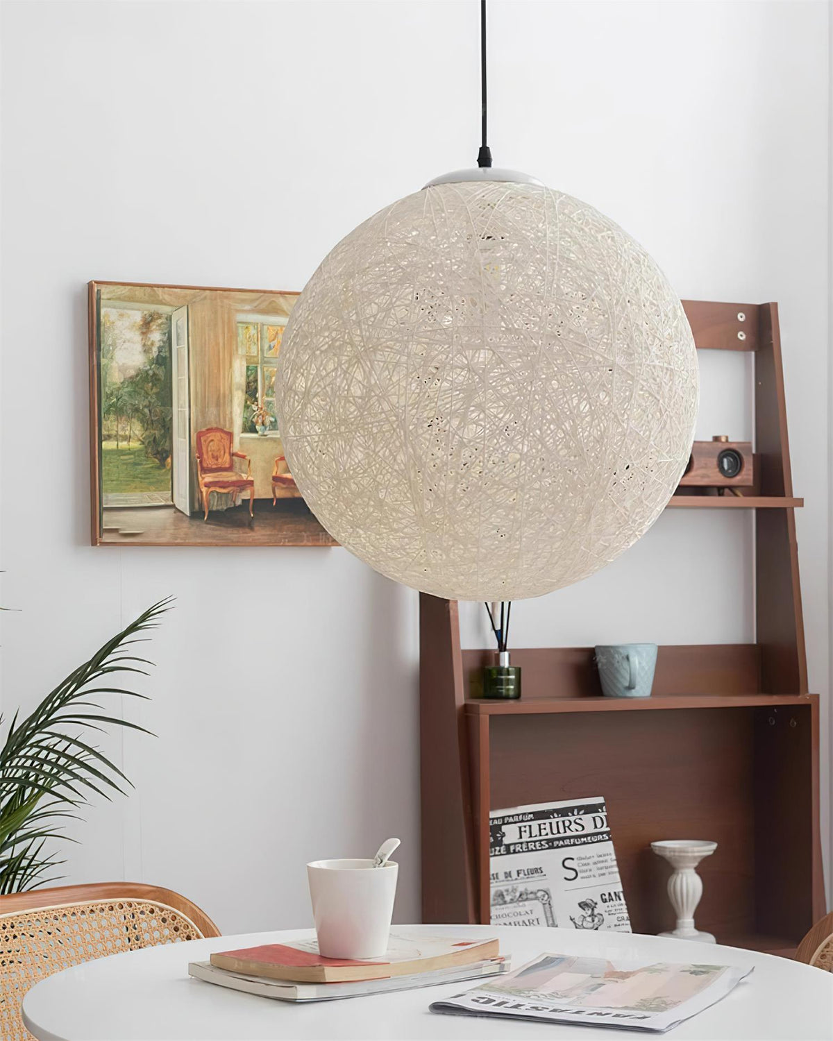 Rovira rotan hanglamp van henneprotan bol bohemien