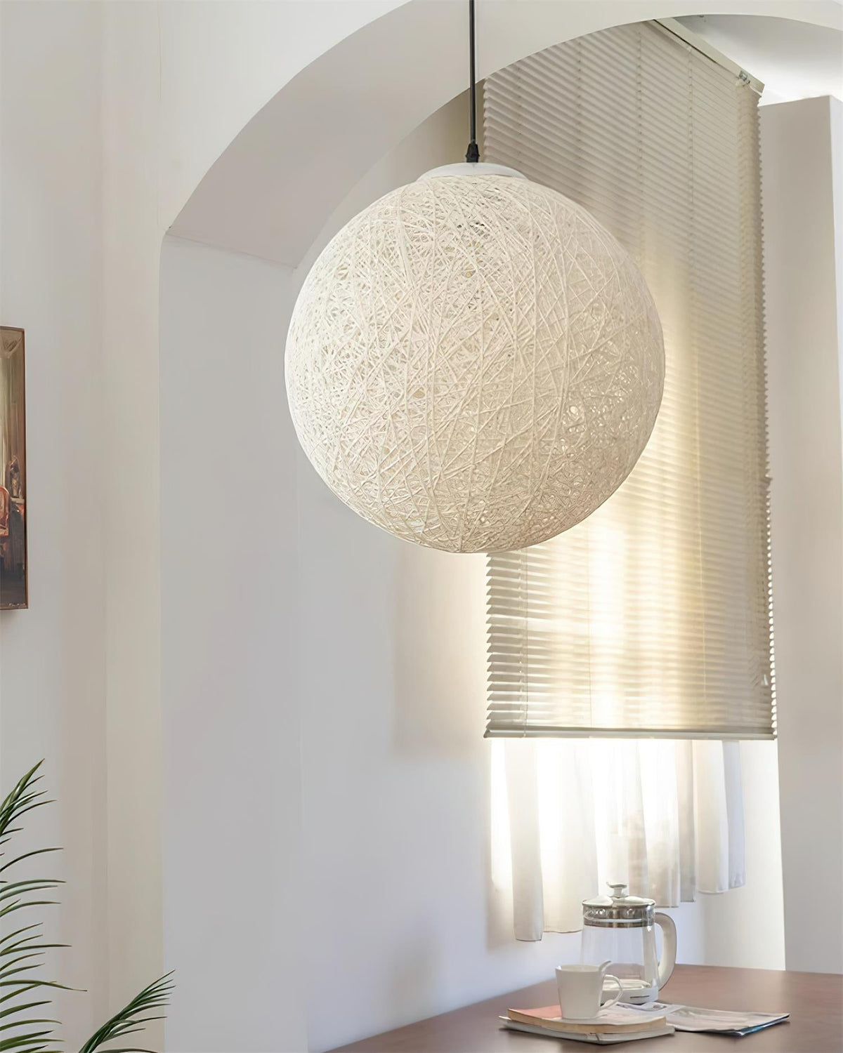 Rovira rotan hanglamp van henneprotan bol bohemien