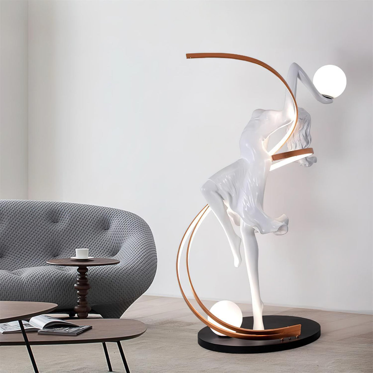Mirorelia vloerlamp Goddess Statue elegant
