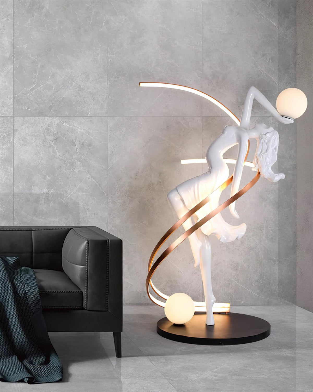 Mirorelia vloerlamp Goddess Statue elegant