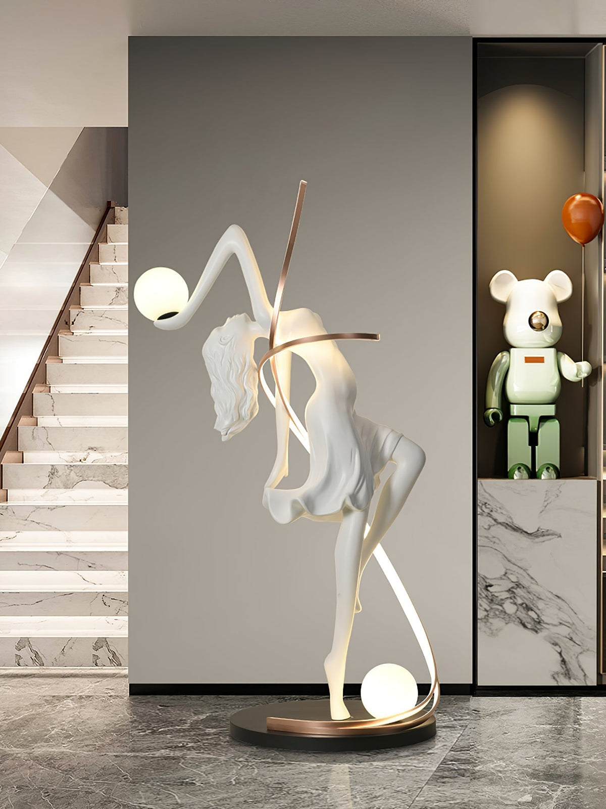 Mirorelia vloerlamp Goddess Statue elegant