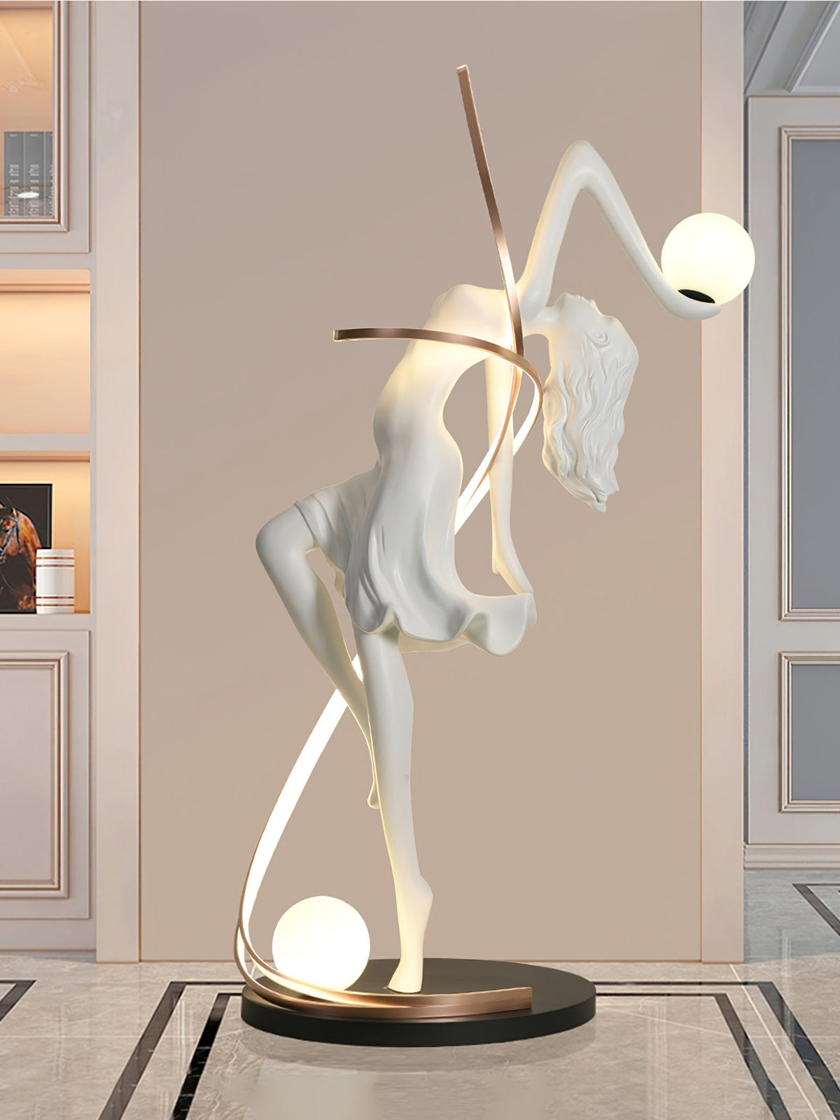 Mirorelia vloerlamp Goddess Statue elegant
