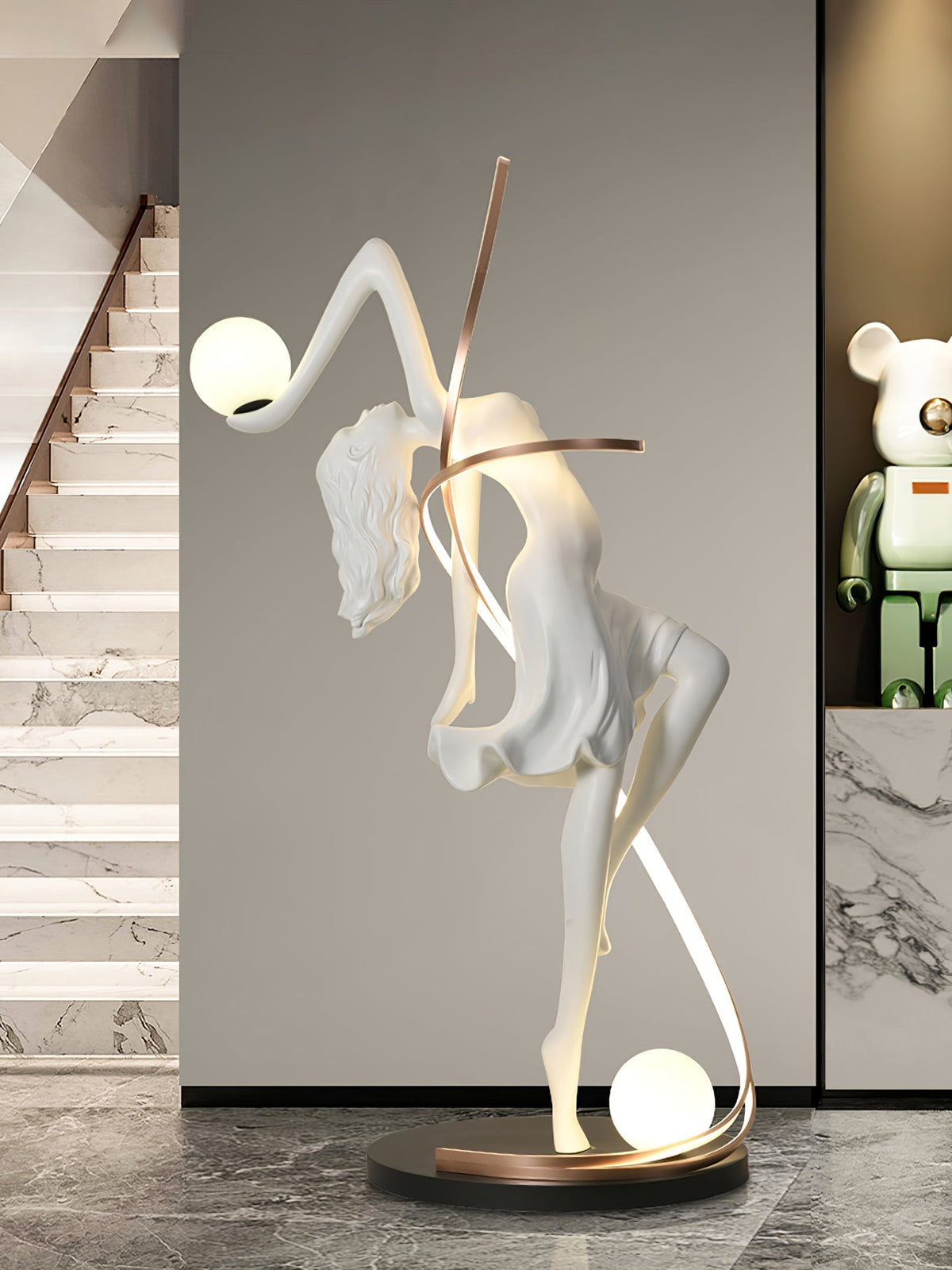 Mirorelia vloerlamp Goddess Statue elegant