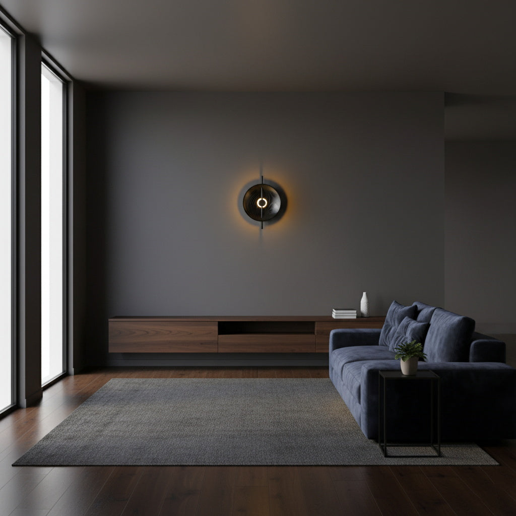 Mito wandlamp met afwerking in houtkleur