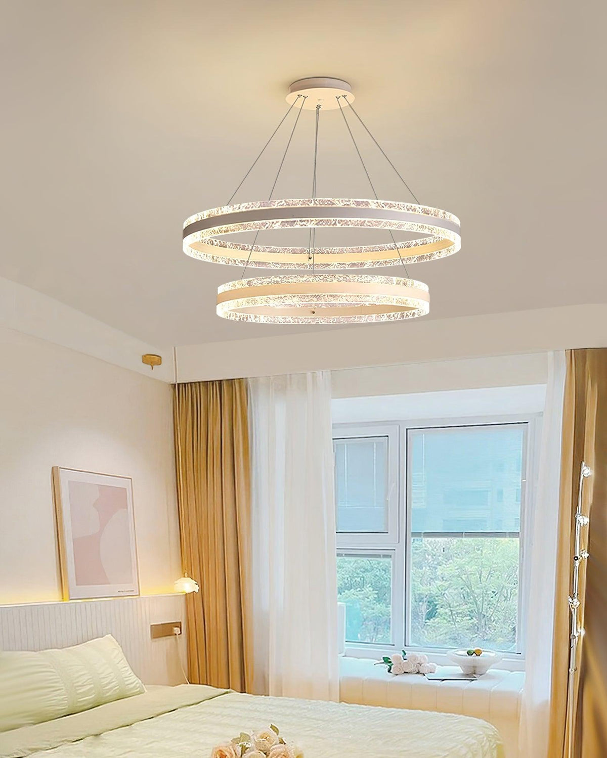 Aroxen Hanglamp modern LED Cirkelringen