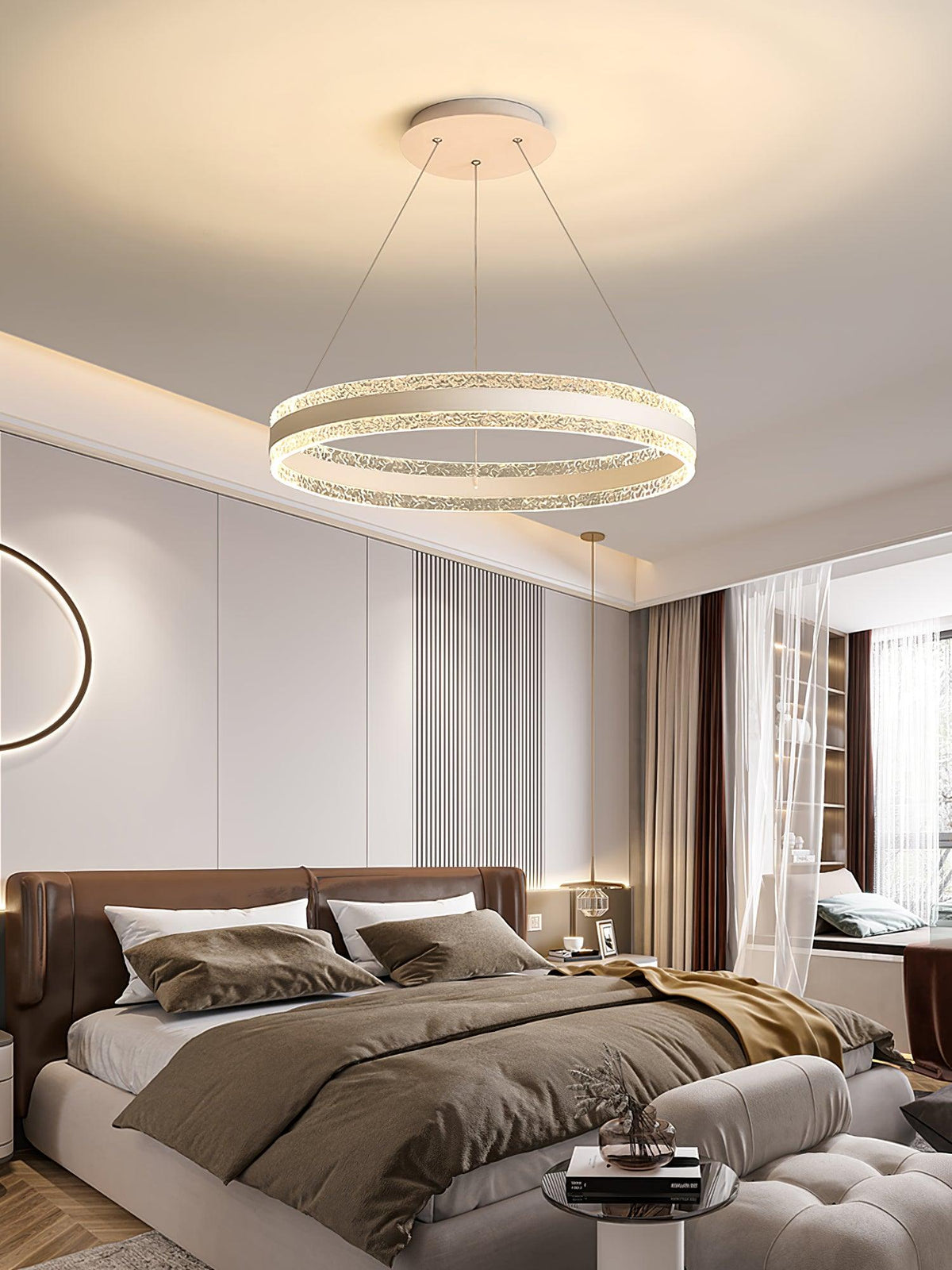Aroxen Hanglamp modern LED Cirkelringen