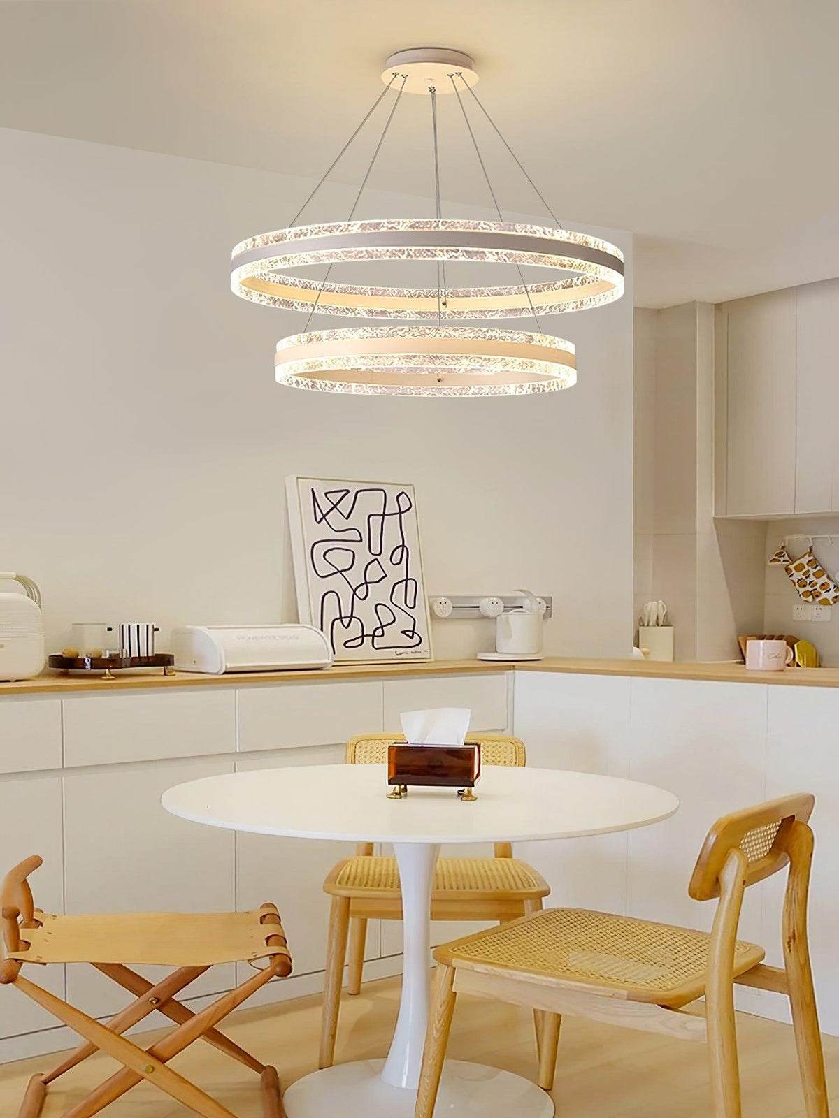 Aroxen Hanglamp modern LED Cirkelringen