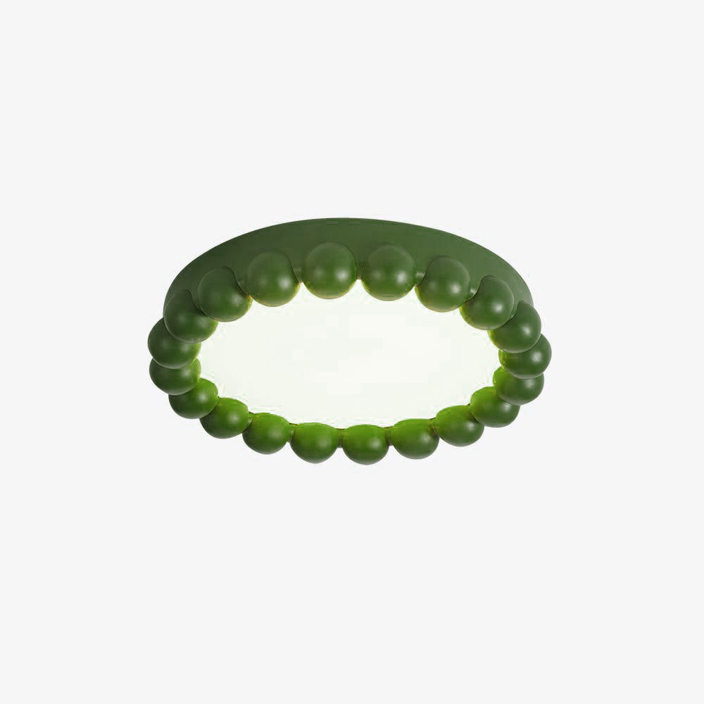 Zevian plafondlamp met hars en bubbels, rond, speels en zacht