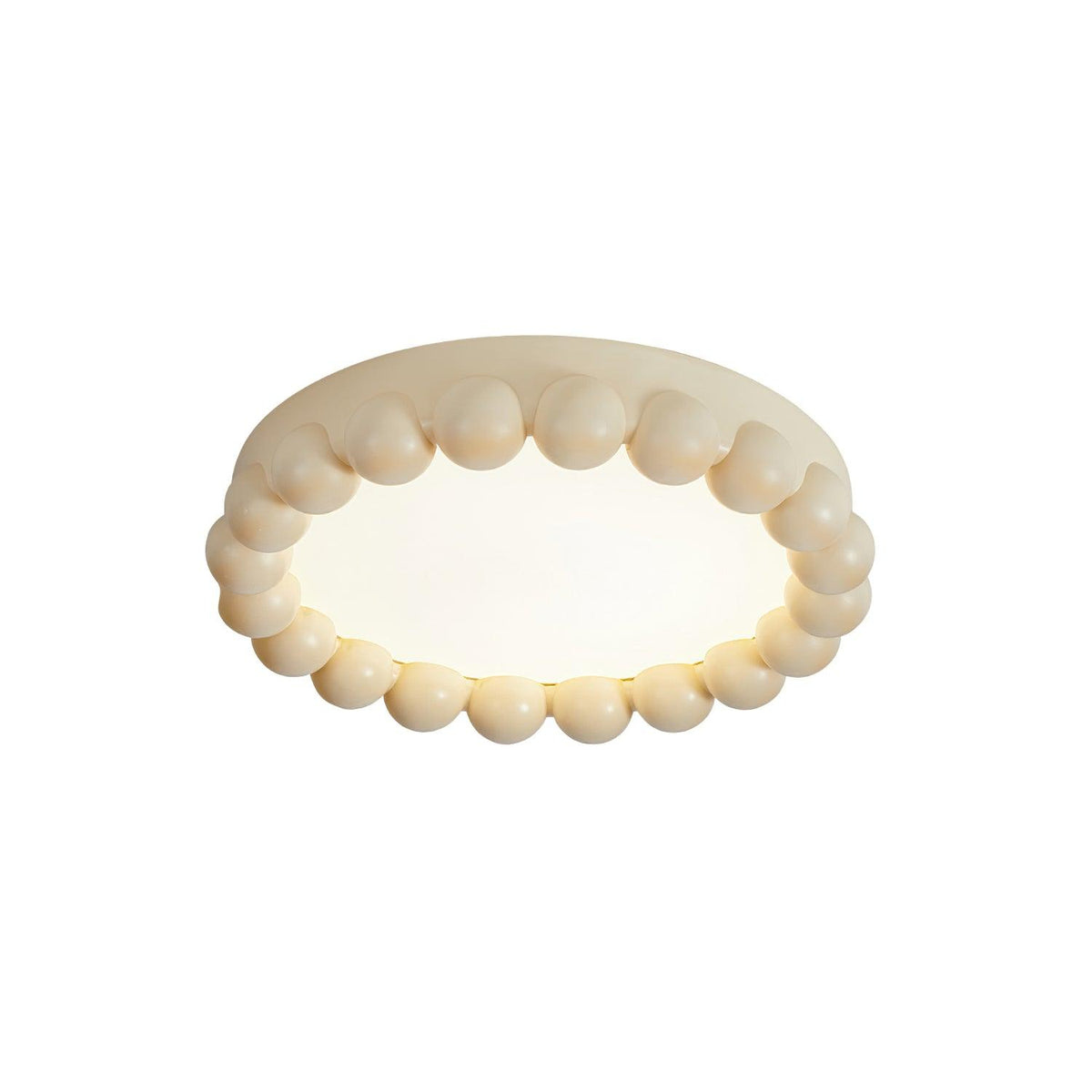 Zevian plafondlamp met hars en bubbels, rond, speels en zacht