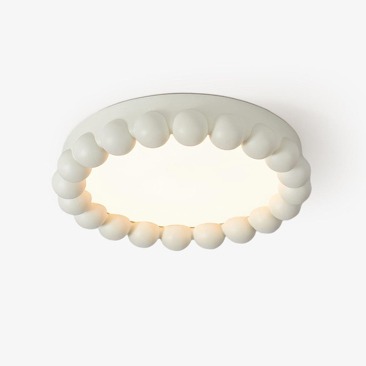 Zevian plafondlamp met hars en bubbels, rond, speels en zacht