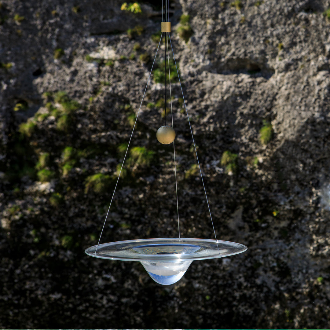 Aurivine hanglamp van messing met minimalistisch ontwerp