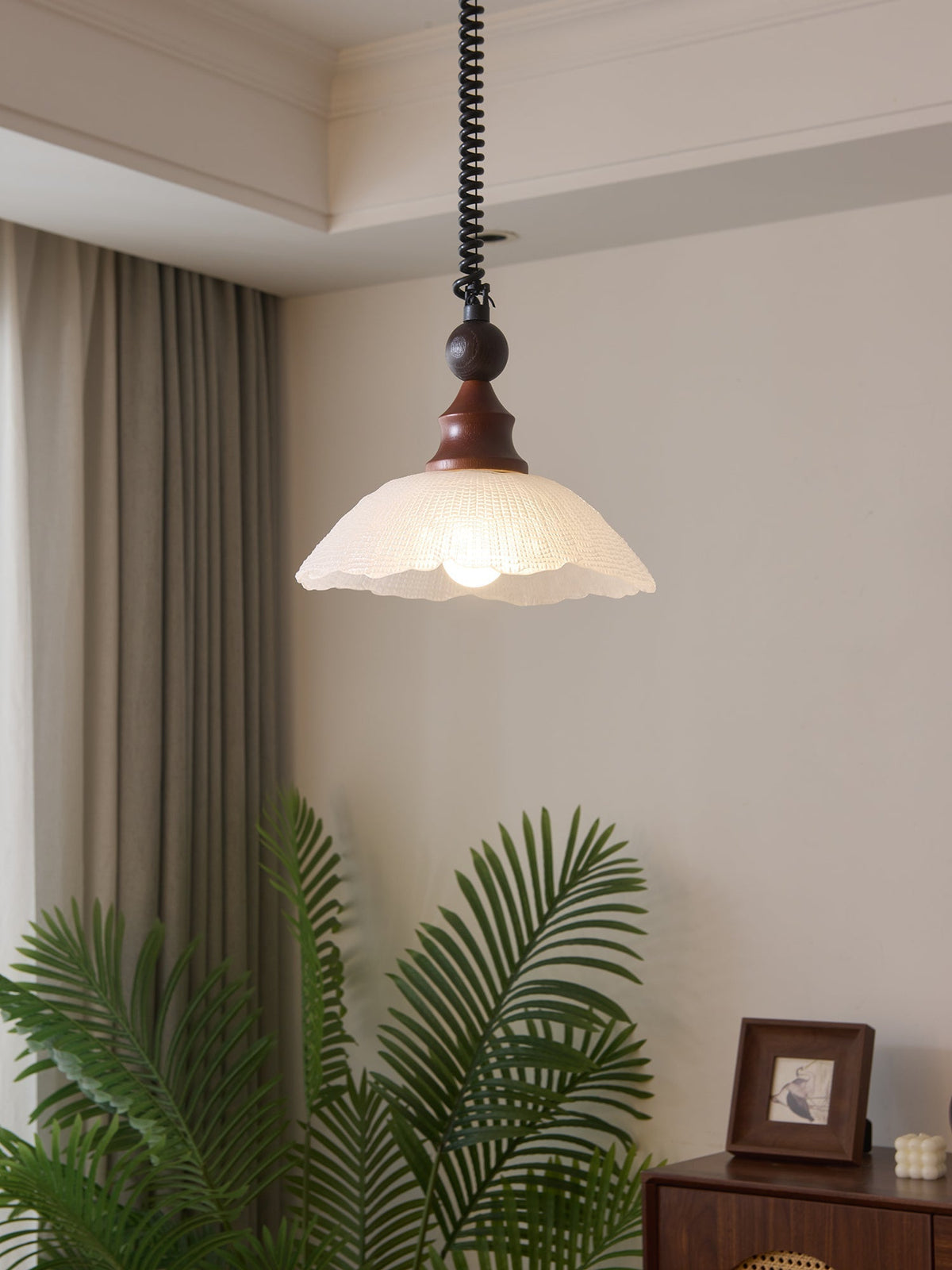 Nydoreth elegantie Vintage Art Houten hanglamp