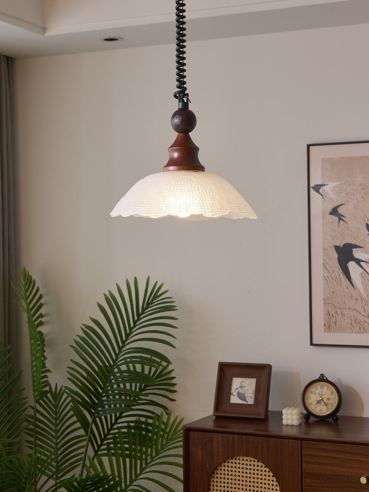 Nydoreth elegantie Vintage Art Houten hanglamp