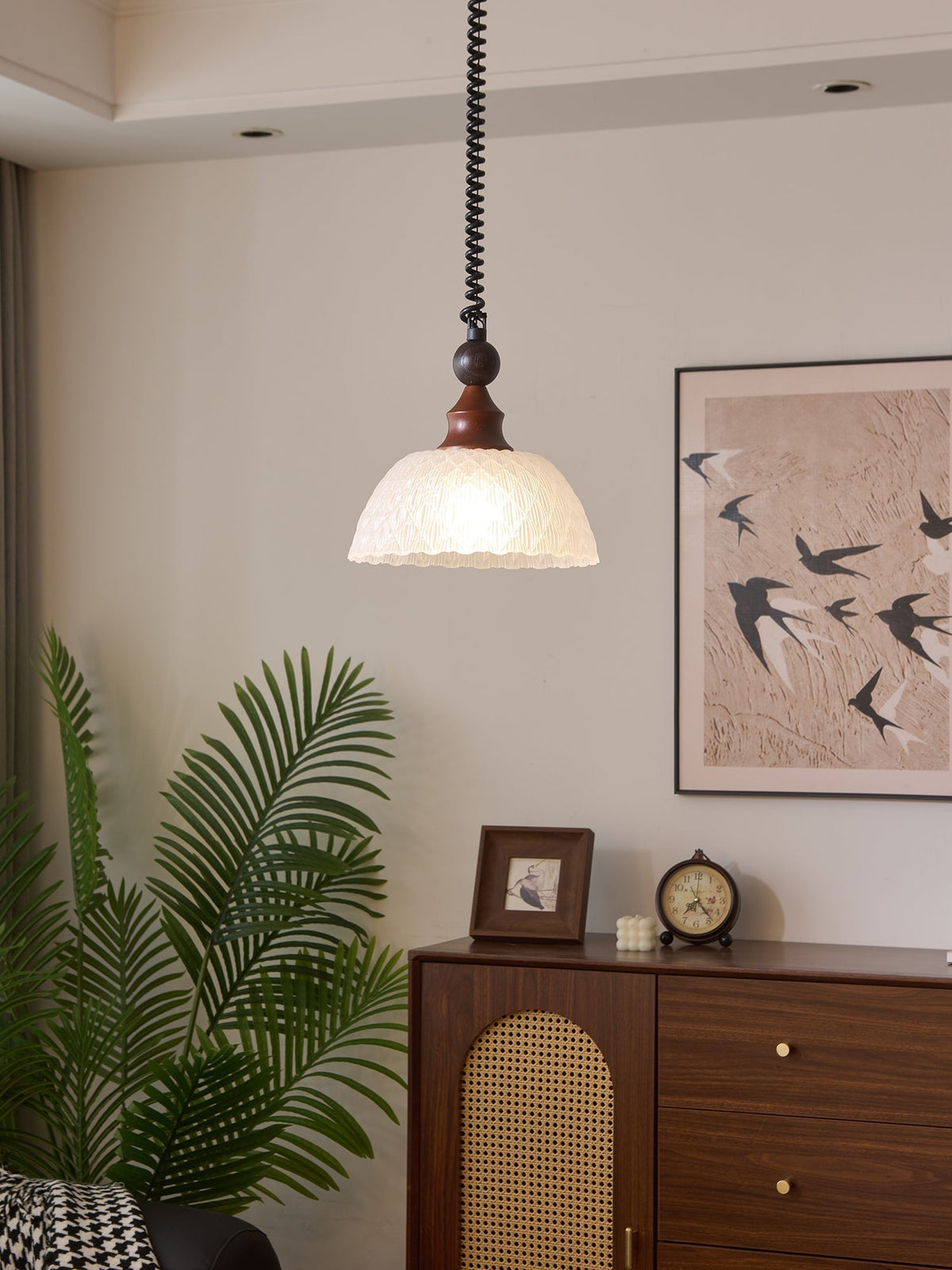 Nydoreth elegantie Vintage Art Houten hanglamp
