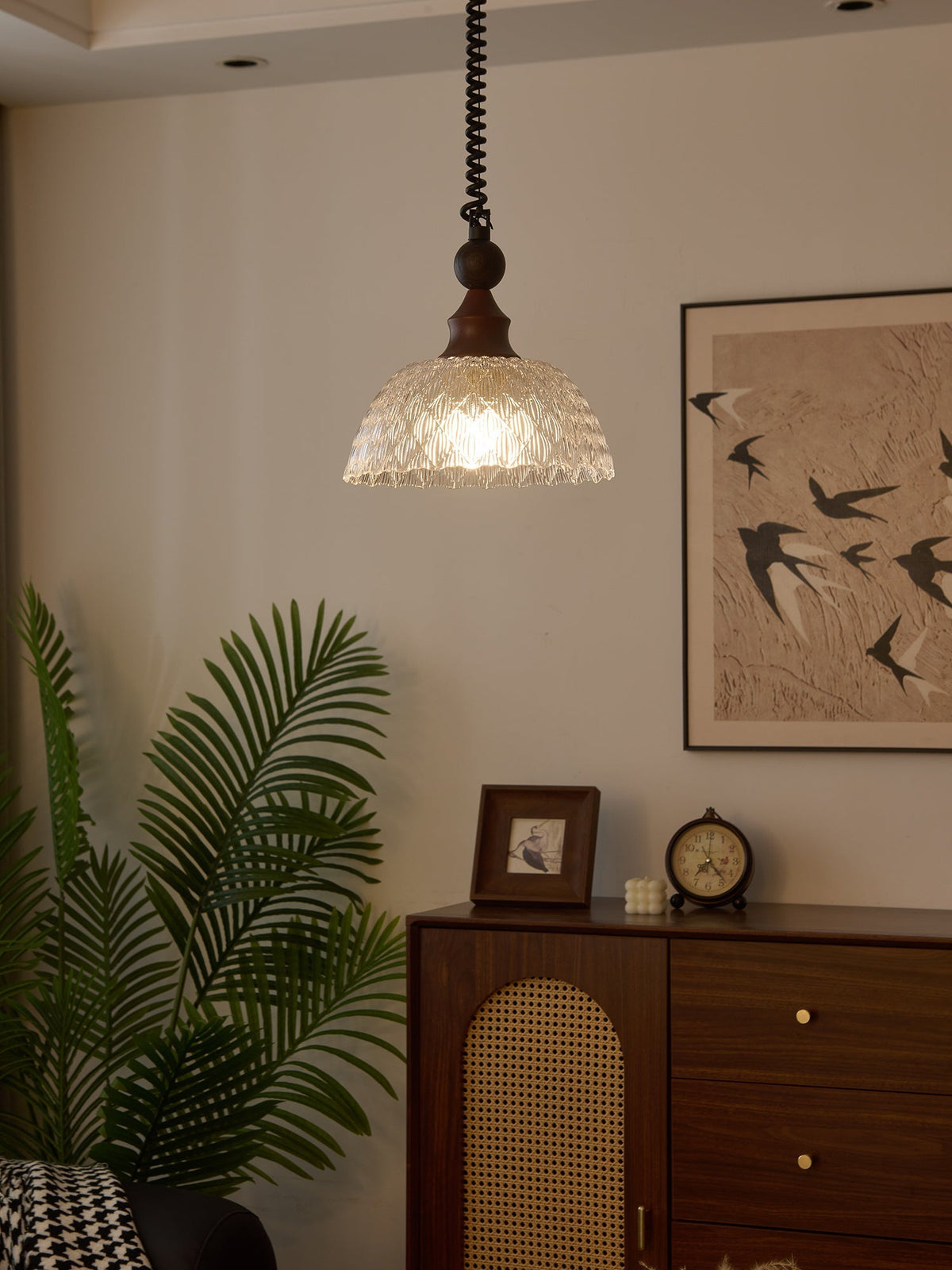 Nydoreth elegantie Vintage Art Houten hanglamp